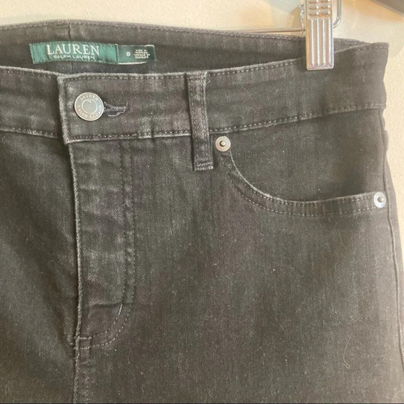 RALPH LAUREN RLR Sz 8 Premier Straight Black Jeans - Picture 4 of 13